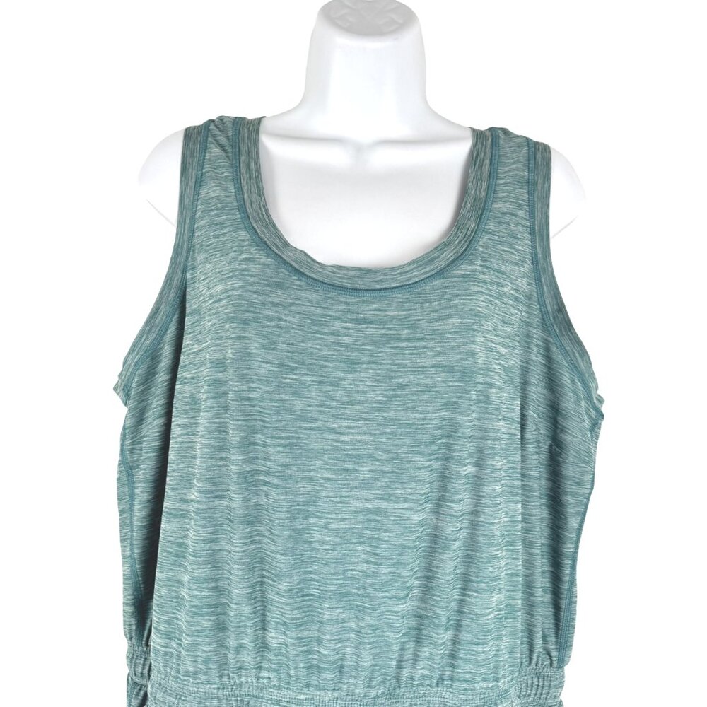 Duluth Armachillo Jogger Jumpsuit Womens Large Teal Sleeveless Stretch DR-1799 - Picture 3 of 11